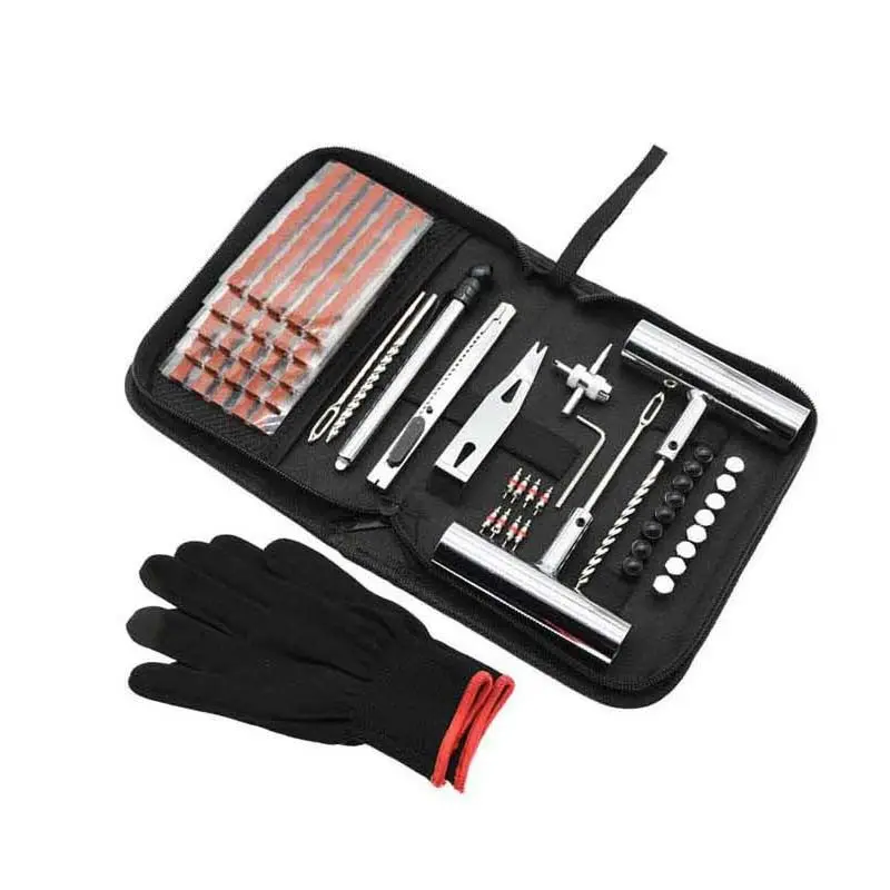 24-piece set 46-piece set 62-piece set Quick first aid cloth bag Tire repair tool