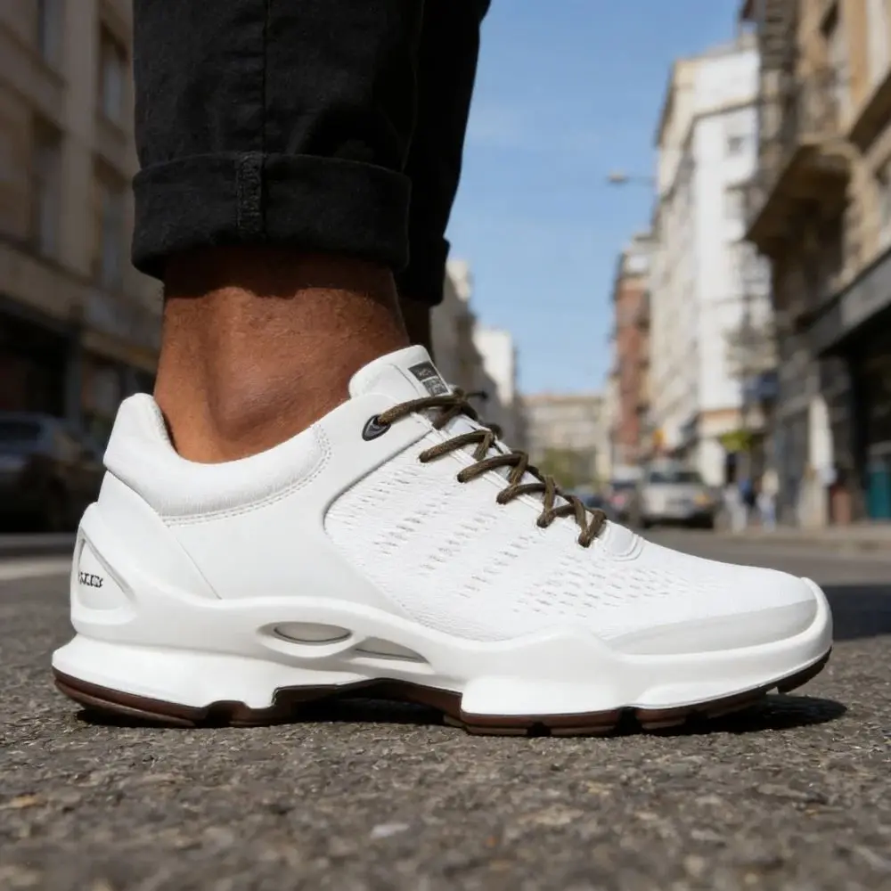 Trendy Athletic Shoes Men Jogging Ice Silk Mesh Sneakers Lightweight Outdoor Trekking Sport Street High Quality White Black 2026
