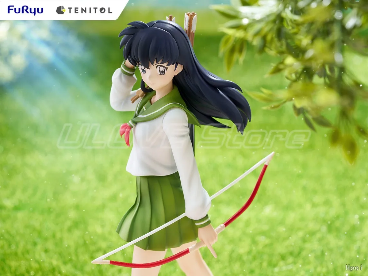 Em estoque original furyu tenereithol inuyasha higurashi kagome figuras de animação modelos coleção ornamentos de presente