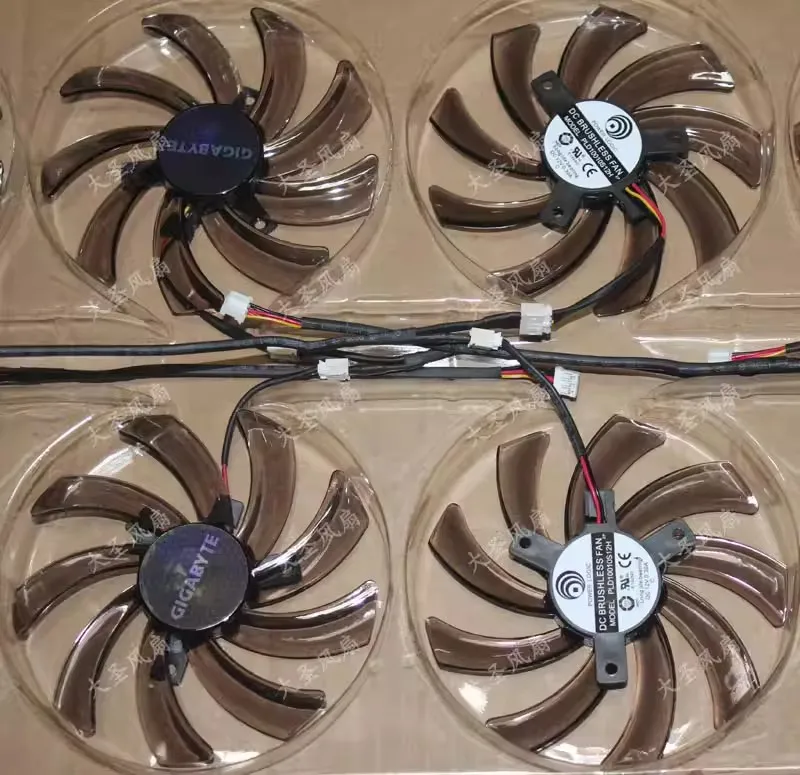 Free shipping, brand new original, suitable for Gigabyte PLD10012S2H 12V 0.30A hole pitch 4CM diameter 9.5CM 9510 graphics card