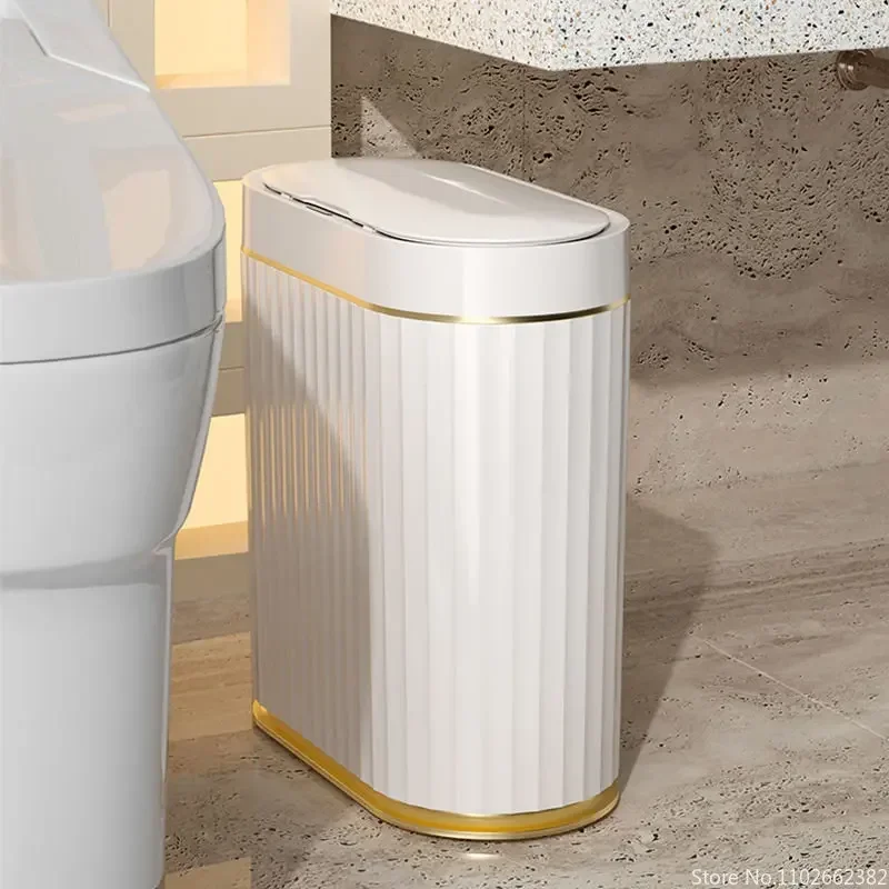 Electronic Automatic Smart Sensor Garbage Bin Household 7L/9L Smart Trash Can Toilet Waste Garbage Can for Kitchen Bathroom