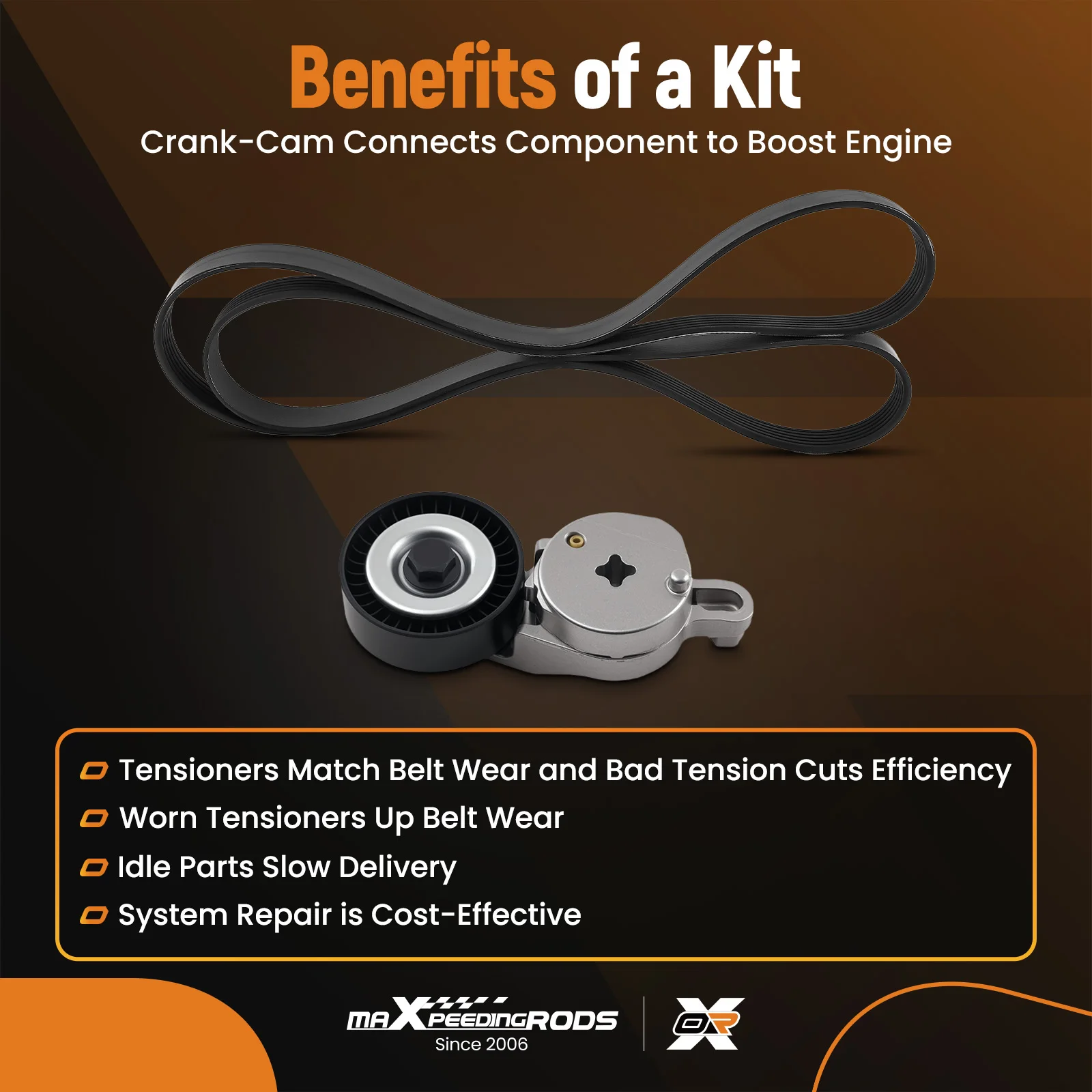 

Belt Tensioner Kit for Toyota Camry 2.5L 2012-2017 RAV4 2009-2018 1662036012