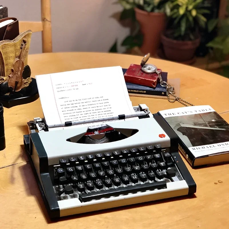 German Vintage Mechanical Typewriter Retro Olympia English Typeable Antique Collection