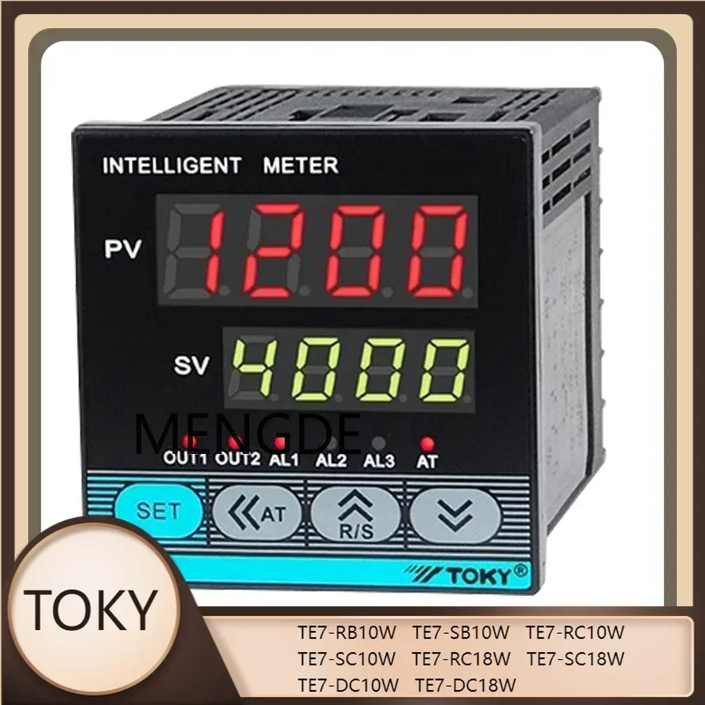 TOKY TE7 TE7-RB10W TE7-SB10W TE7-RC10W TE7-SC10W TE7-RC18W TE7-SC18W TE7-DC10W TE7-DC18W PID 220V Temperature Controller Meter