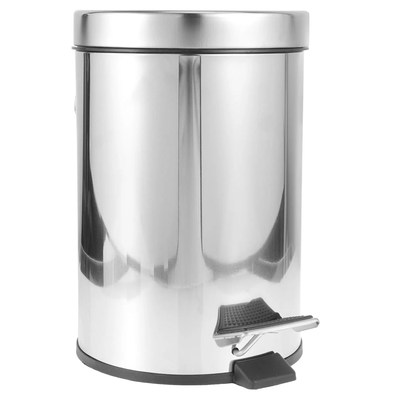 

Pedal Trash Can Garbage Kitchen Trashcans for Kitchens Stainless Steel Metal Bin Office Rubbish