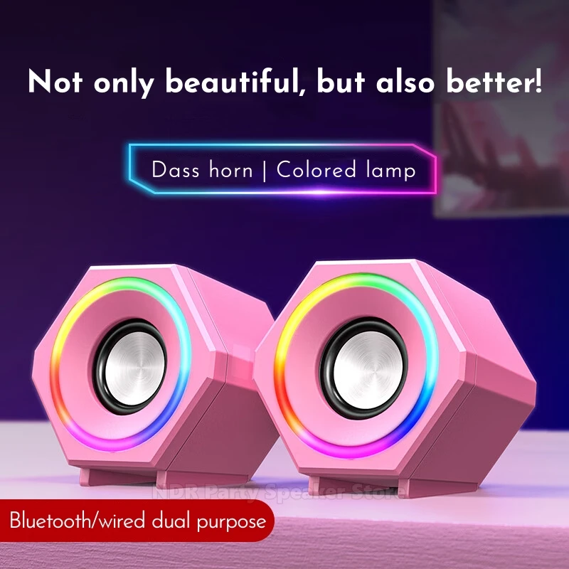 רמקול מחשב אודיו נמוך צבעוני נמוך/רמקול מחשב נייד או מחשב שולחני מחשב שולחני או מחשב שולחני כפול צופר bluetooth/מטרה כפולה