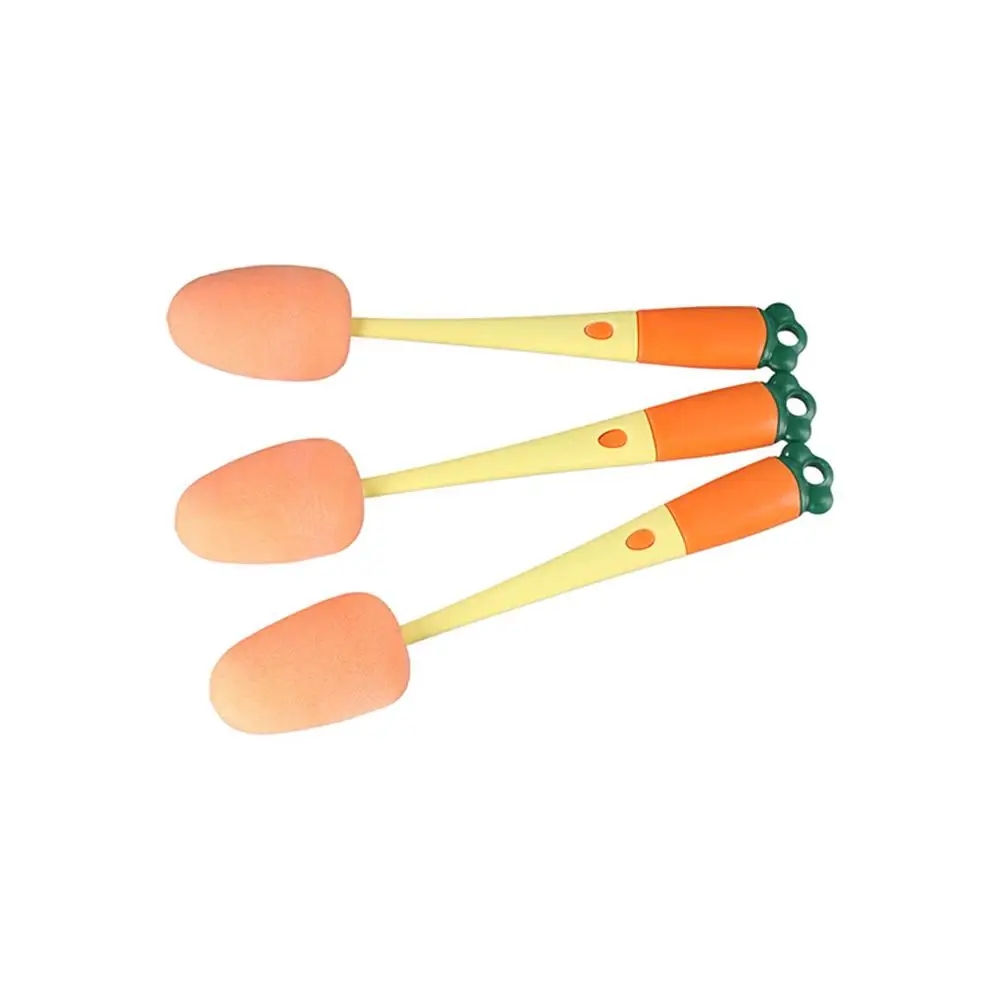 Soft Head 360 Degree Rotation Handheld Cup Cleaning Tool Bottle Cleaning Brush 3 In 1 Bottle Brush Set Baby Bottle Brush Set