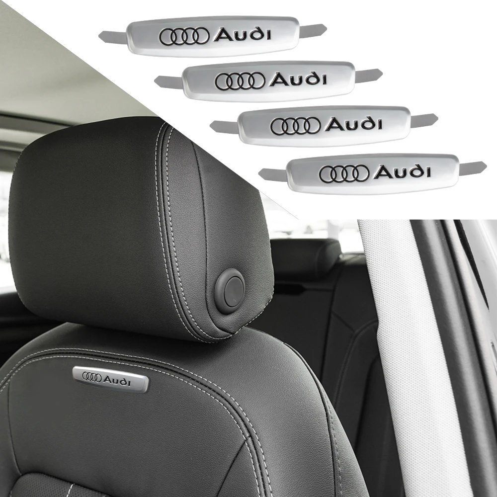 Auto-Sitzabzeichen-Aufkleber, Mittelkonsolen-Sitzemblem, Ventilkappe für Audi SLINE RS Quattro A4 B8 A3 8P A6 C7 8V B6 B7 B9 – Detail 8
