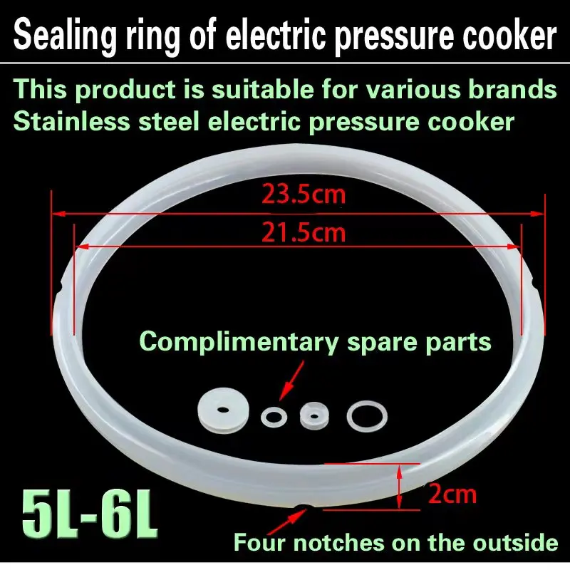 5-6L electric pressure cooker seal ring pressure cooker accessories silicone ring pressure cooker pot ring