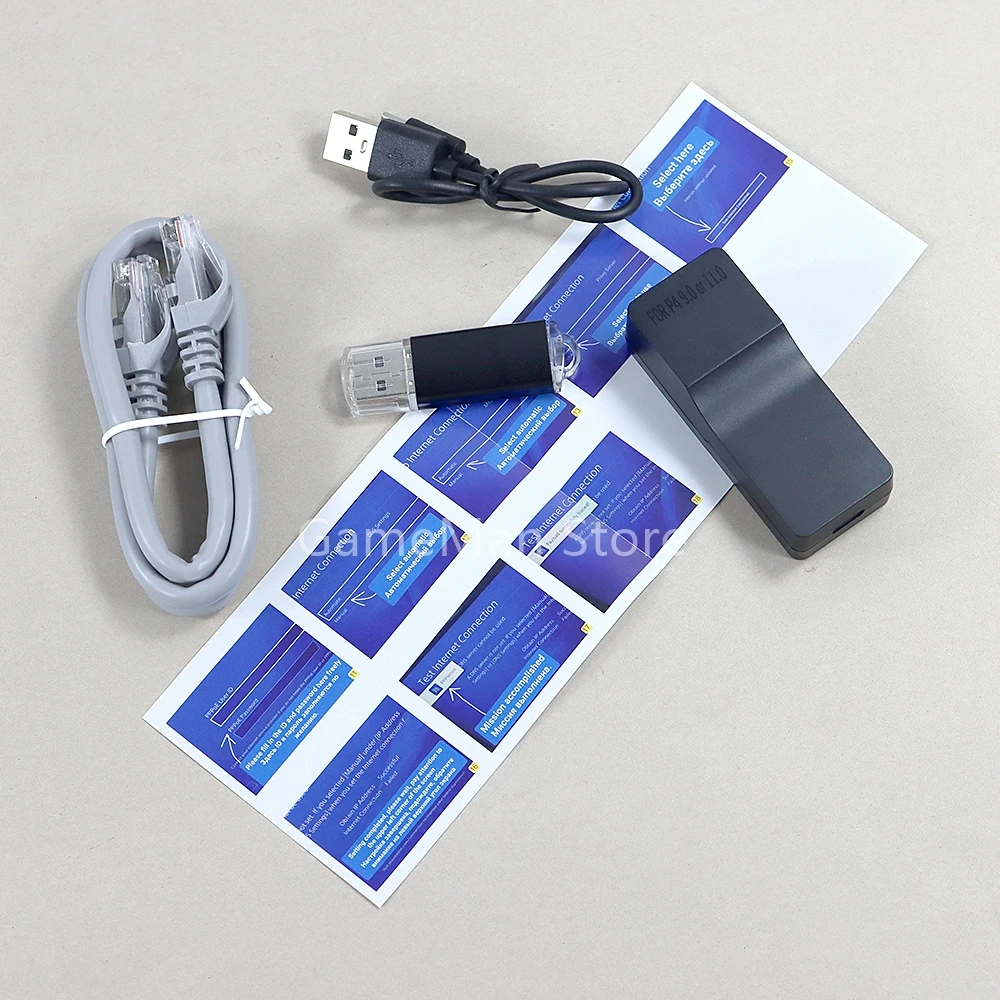 1 مجموعة واحدة مفتاح JB أداة طقم عصري لنظام PS4 FW 9.0 11.0 USB دونغل USB محول مع كابل إيثرنت Type-C