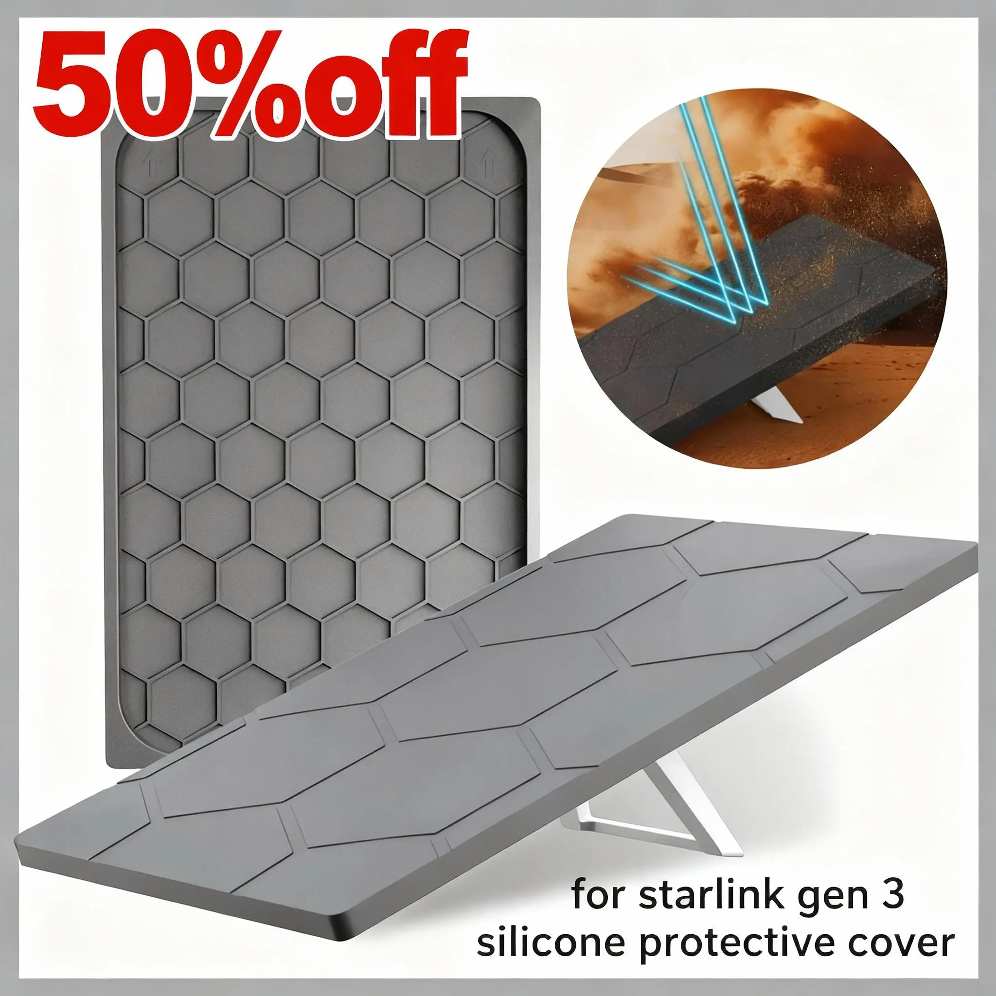 Étui de protection antichoc pour Starlink GEN 3, accessoires, housse de protection d'antenne en Silicone anti-rayures pour Starlink GEN 3 Prot