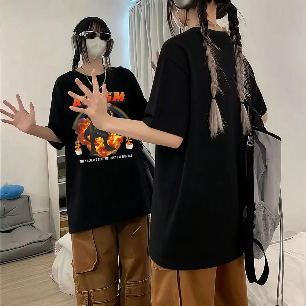 

Autism Cat They Always Tell Me That I'm Special Funny Meme T-shirt Men Women Casual Humor T Shirt Male Oversized Cotton T-shirts