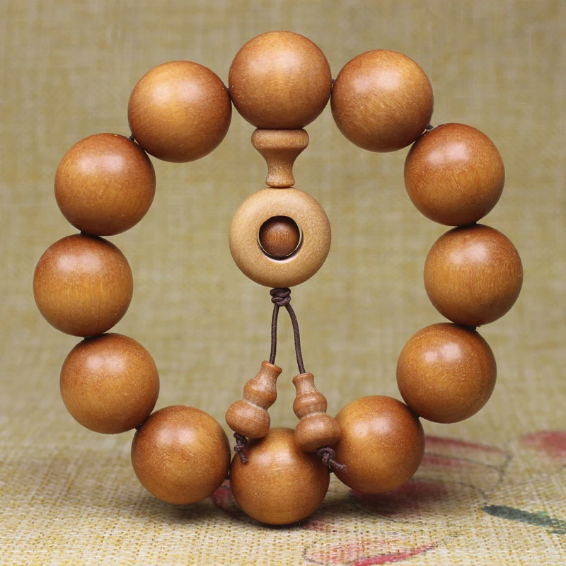 

Indian Sandalwood for Men and Women, Wooden Buddha Bead Bracelet