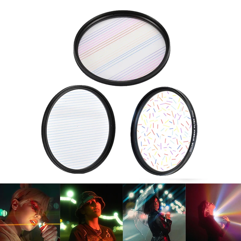 

Professional Photography Filter Star Light Flare Soft Focus Blur Effects Multiple Colors Blue RainbowMWhite Orange Camera Lenses