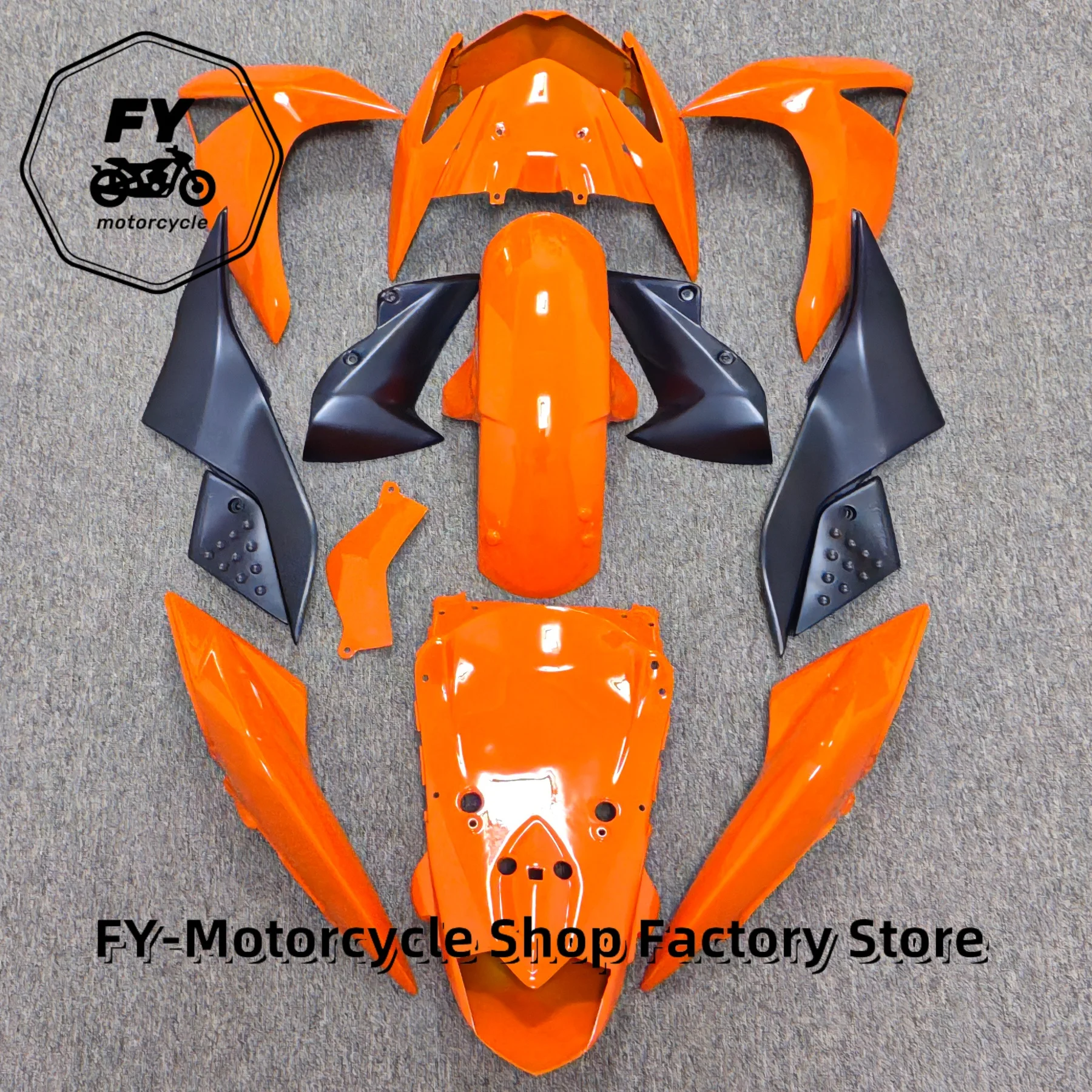 Injection Bodywork Fairing Body Kit for KAWASAKI ABS- Naked Motorcycle Z1000 2007 2008 2009 ZRT00B Orange Black