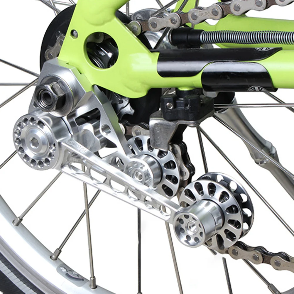 Durable 1Set Aluminum Alloy Folding Bike Chain Stabilizer Guide Wheel Bright Colors Smooth Lines Easy Installation