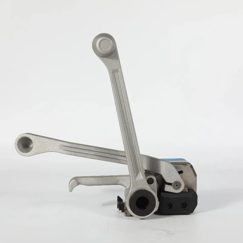 Manual Steel Band Baler Strapping Machine Sealless Buckle-Free Packing for Cans Textiles Easy Operate Core Includes Bearings