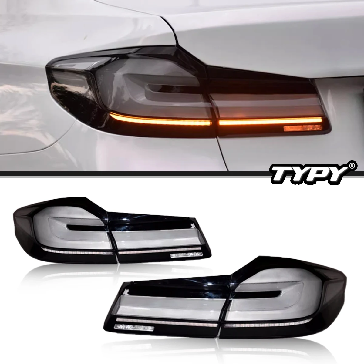 

TYPY Car Tail Lights For BMW 5 Series G30 G38 2018-2021 525li 530li LED Car Tail Lamps Daytime Running Lights Car Accessories