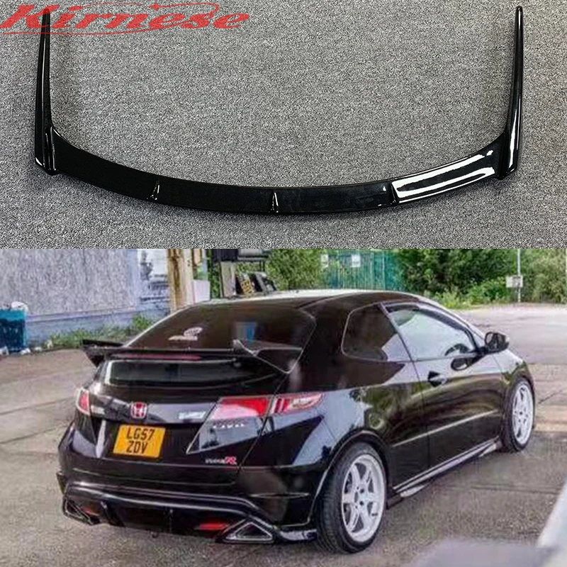 Carbon Wing Lip For Civic FN2 (2007-2011) Type R Seeker Carbon Fiber Rear Spoiler