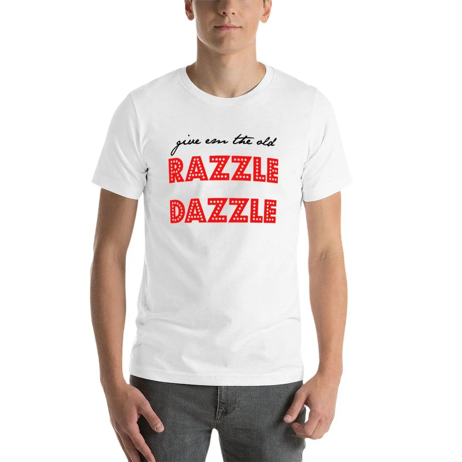 Razzle Dazzle T-shirt uomo t-shirt magliette di cotone di lusso uomo T-shirt 100%