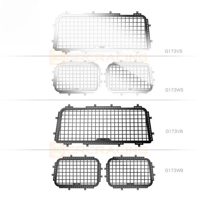 

Stainless Steel Side Windows and Tail Window Protective Decoration Network for RC Crawler Car Traxxas AXIAL SCX6 Wrangler Parts