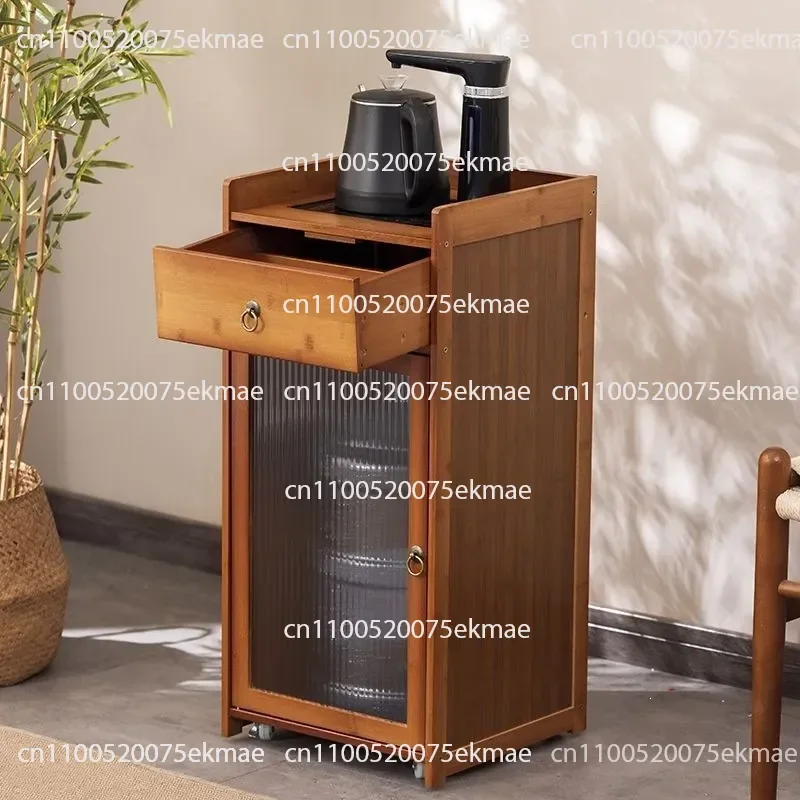 Mobile Small Coffee Table Household Bottled Water Tea Table Side Cabinet Kettle Integrated Tea Table