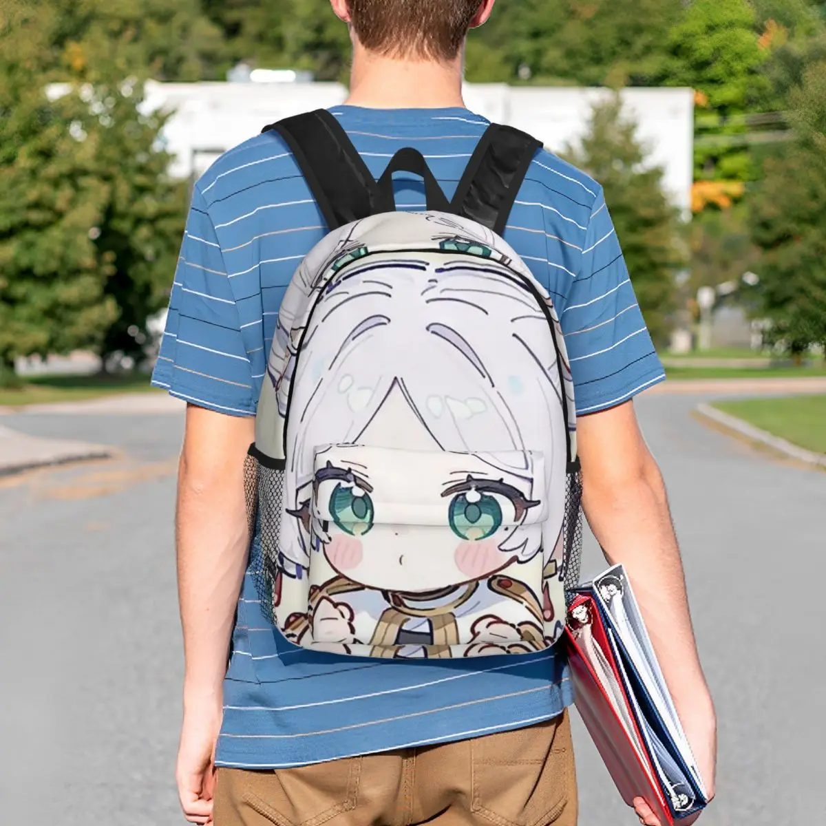 

Frieren Beyond Journey's End Anime Backpack Student BookBag Kids School Bag Laptop Shoulder Bags for Boys Girls