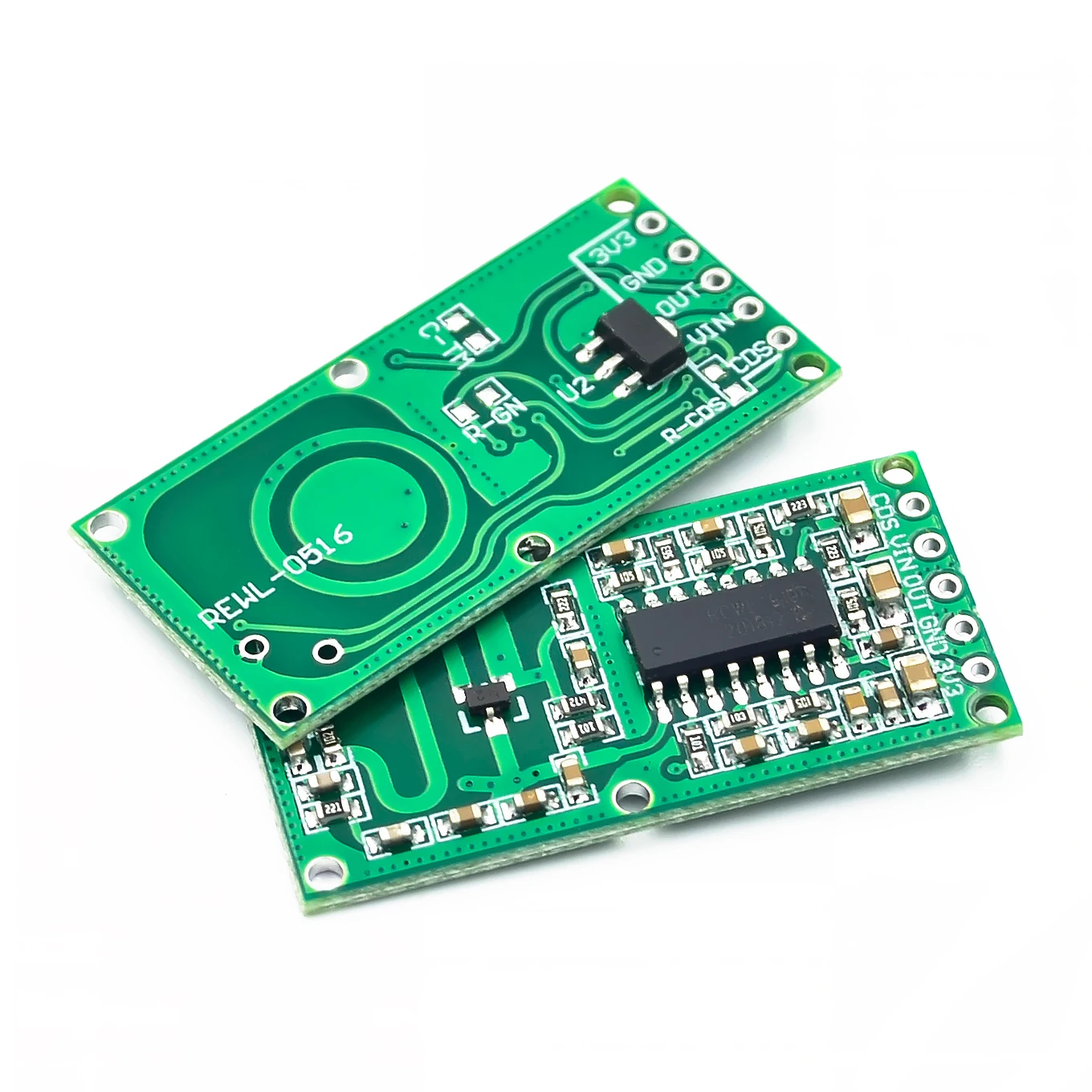 Módulo de sensor de radar de microondas RCWL-0516, interruptor de inducción de cuerpo humano, sensor inteligente, 5 unidades por lote