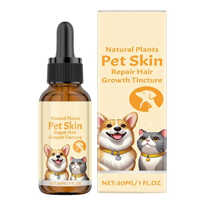 Pet Skin Care Agent 30ml Dog Cat Skin Healthy Care Agent Repair Damaged Skin Hair Nutrition Massage Agent for Dog Cat