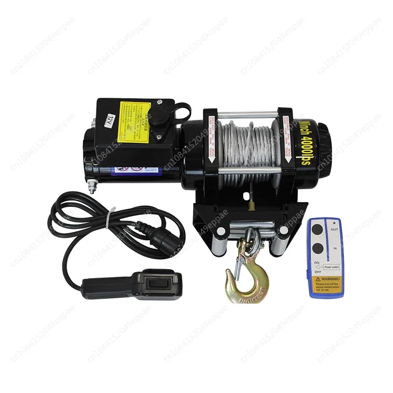 Car Remote Control Hoist  Electric  Synthetic Tow Rope  Off-road Vehicle Winch for Vehicle Crane