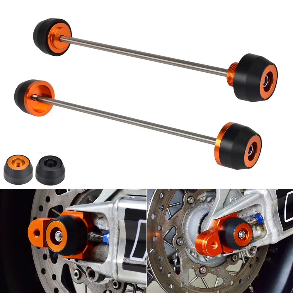 Motorcycle Front Rear Wheel Spindle Bobbins Axle Sliders for KTM 1290 Super Adventure R S T 1050 1090 1190 Adventure R 2013-2021