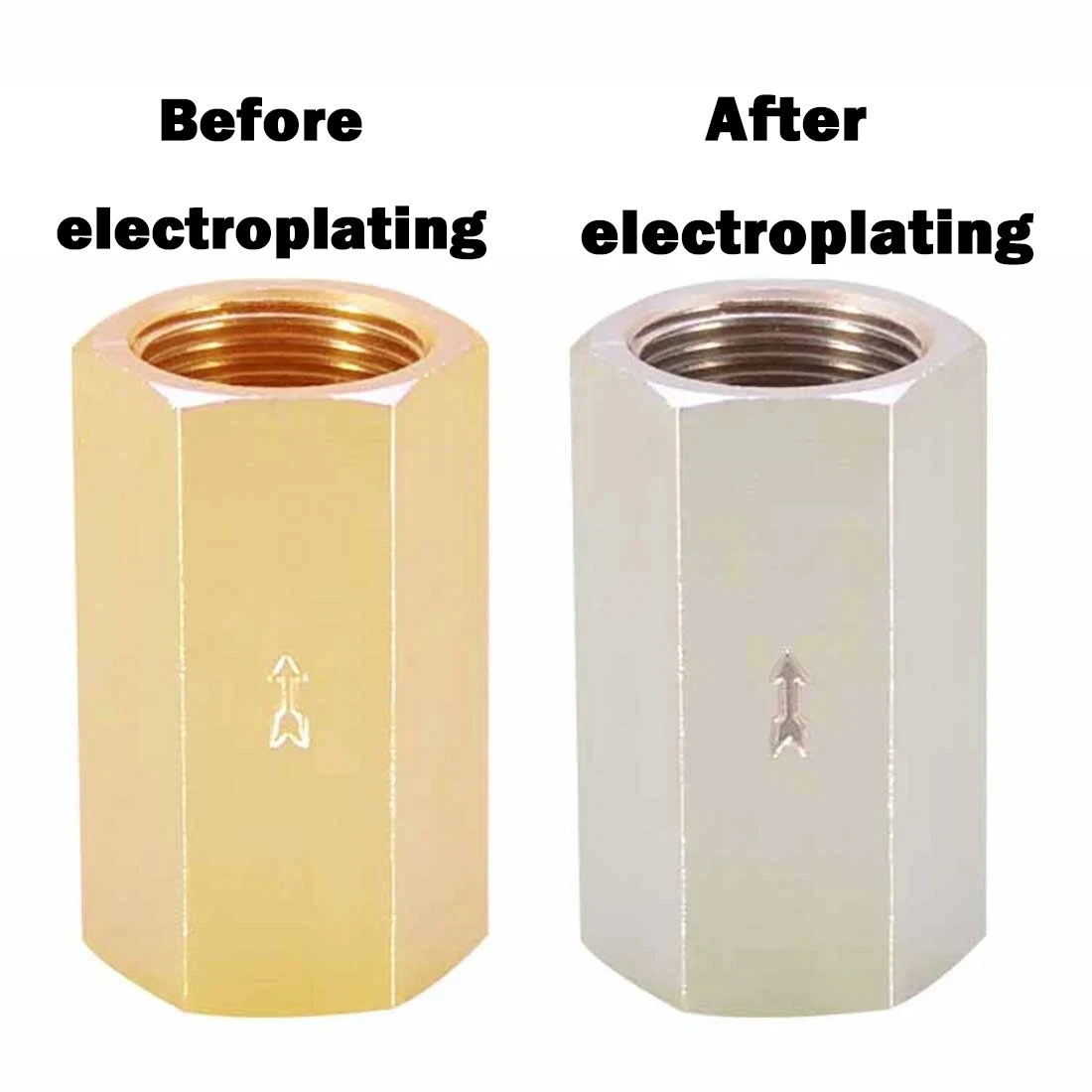 1/8" 1/4" 3/8" 1/2" 3/4" 1" BSP Sechskant-Pneumatikanschluss Innengewinde Messing-Rückschlagventil Einweg-Rückschlagventil Rückschlagventil