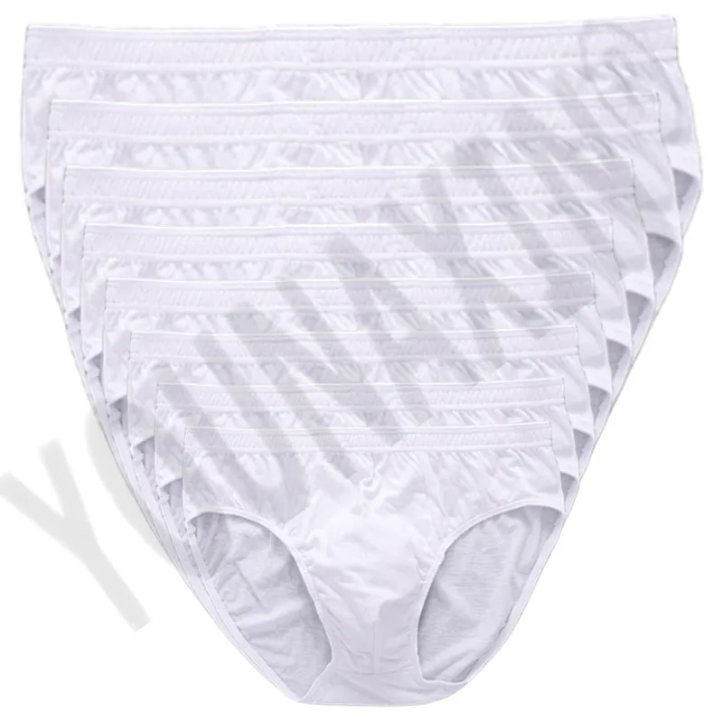 7 Pieces Men Big Size White Underwear Cotton Panties Shorts Underpants Undies Briefs Wedding Gifts L XL 2XL 3XL 4XL 5XL 6XL 7XL