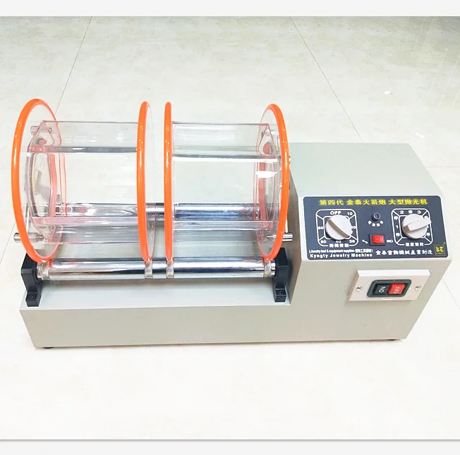 

KT-1320 Jewelry Polisher Tumbler Mini Rotary Tumbler Machine with Timer Jewelry Polisher Finisher for Jewelry Stone
