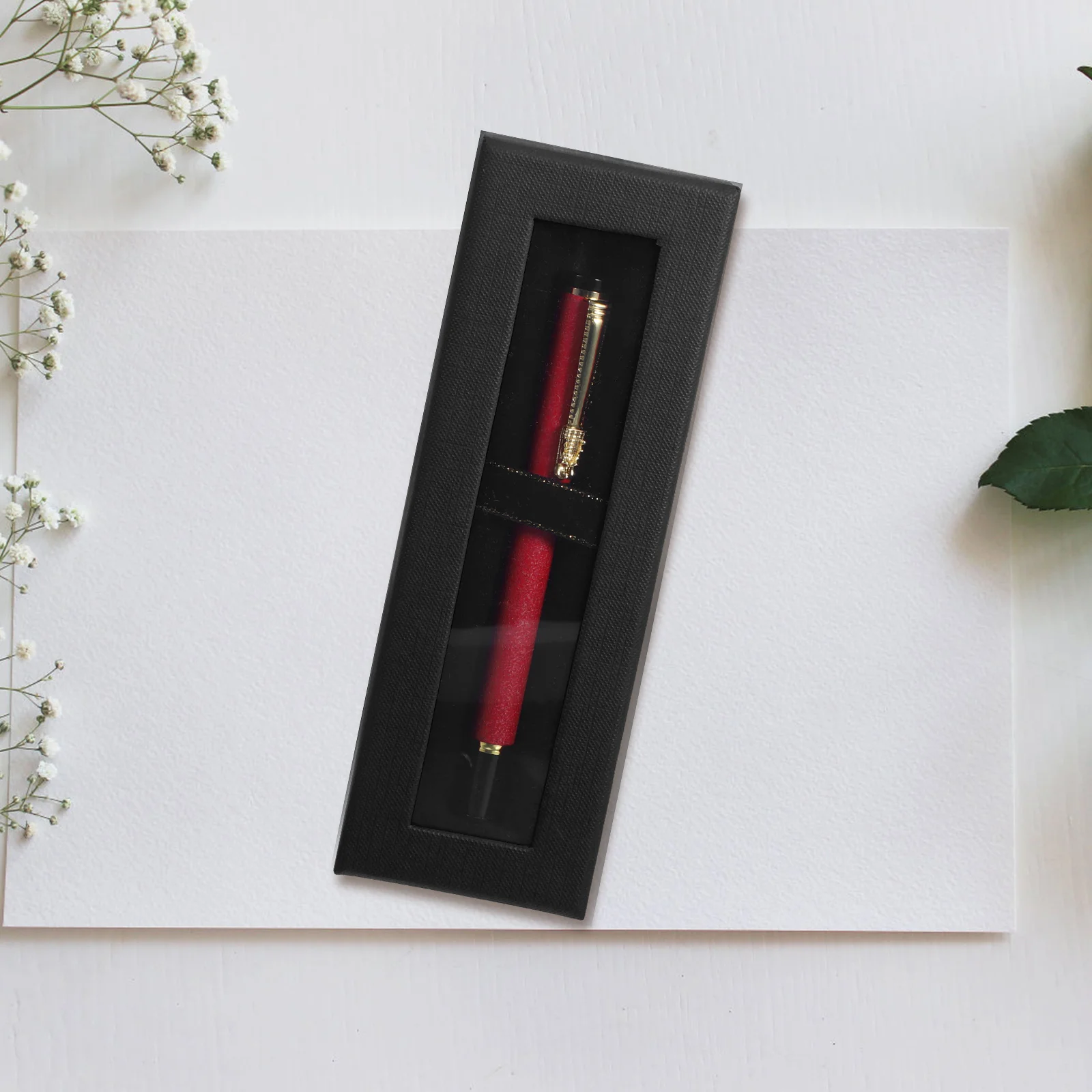 

10Pcs Black Pen Storage Box Clear Lid Organizer for Pens Jewelry Watches Small Keepsakes Exquisite Craftsmanship