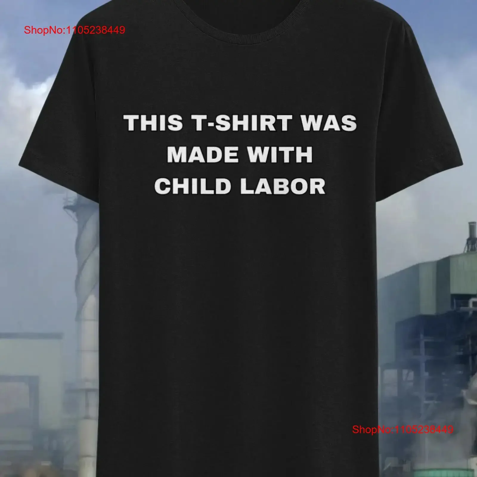 This T Shirt Was Made With Child Labor Ironic Oddly Specific Cursed Meme Dank Gen Z memes Y2K Funny Weirdcore vintage Washed