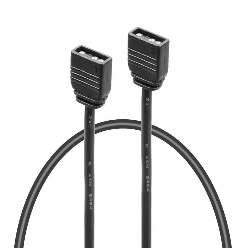 Z 2X ARGB 3Pin Female to Female Extension Cable for PC Lighting Effects