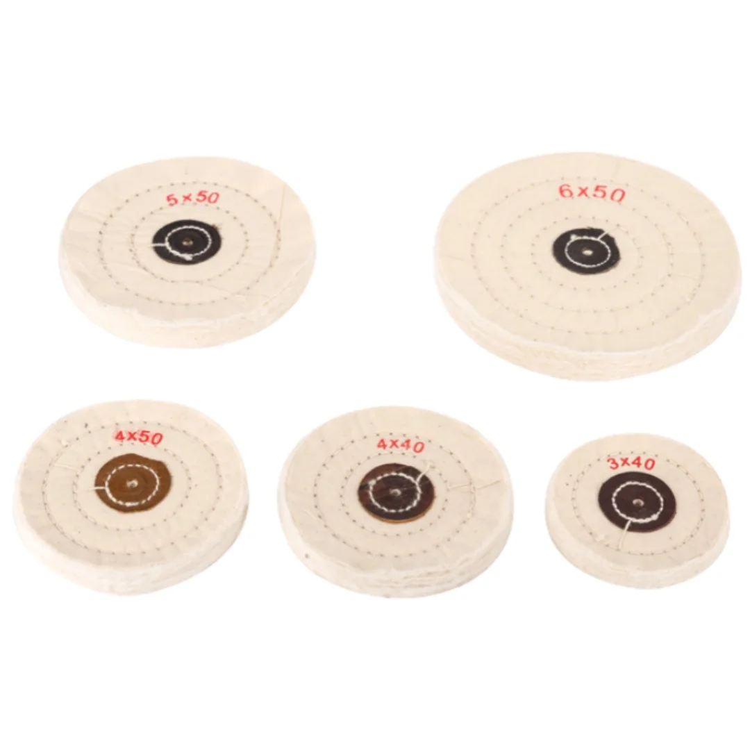 1pcs Dental Polishing White Cotton Wheels Cloth Wheels Finish Cotton Buffing Wheels for Lab Polishing Machines Jewelry Polishing