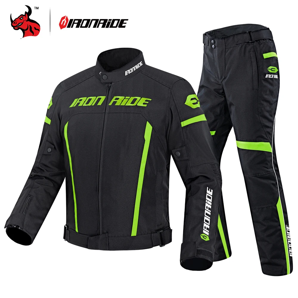 

New Motorcycle Jacket Pants Suit Abrasion Resistant Wrestling Breathable Jacket Men Four Seasons Sports Racing Moto Pants