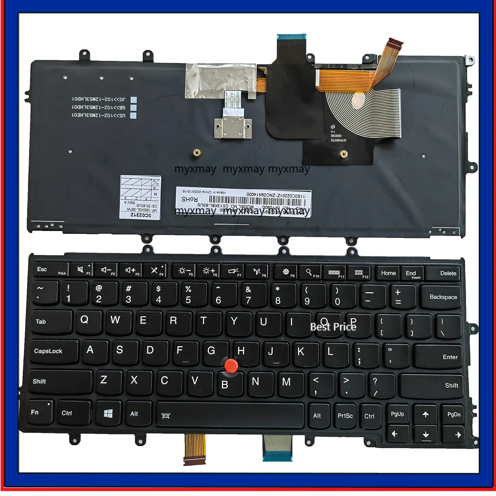

US Layout Keyboard for LENOVO IBM ThinkPad X240 X260 X230S X270 A275 01AV540 04Y0948 04Y0967
