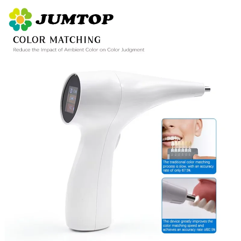 JUMTOP Dental LED Digital Shade Guide High Accuracy Teeth Whitening Color Comparator Unit