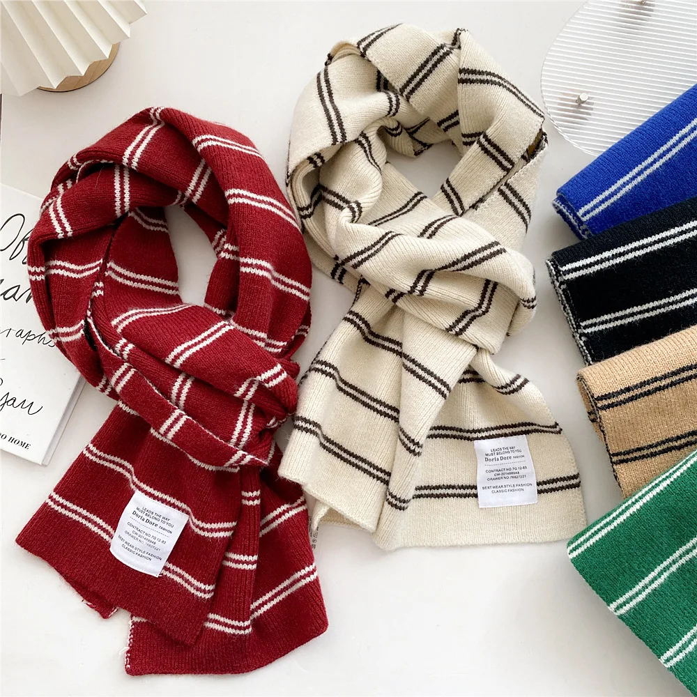 women's-striped-long-scarf-autumn-winter-knitted-warm-shawl-girls-student-couple-fashion-decoration-scarves-accessories