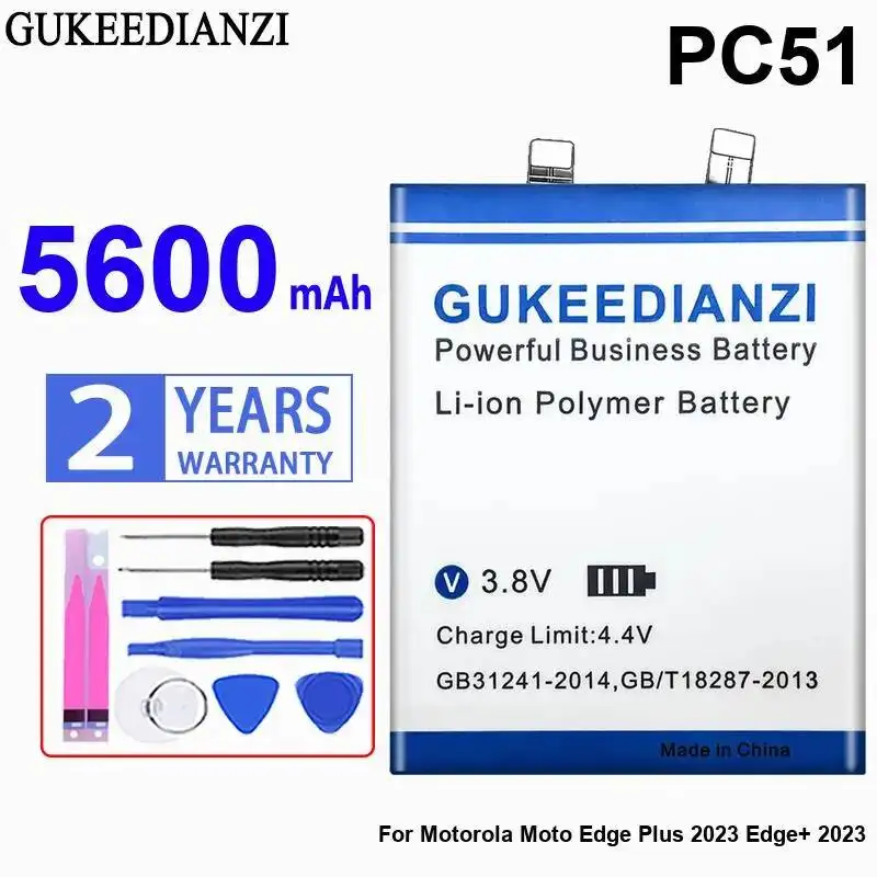 

PC51 для Motorola Moto Edge Plus 2023 Edge + 5600 мАч стабильный аккумулятор для мобильного телефона
