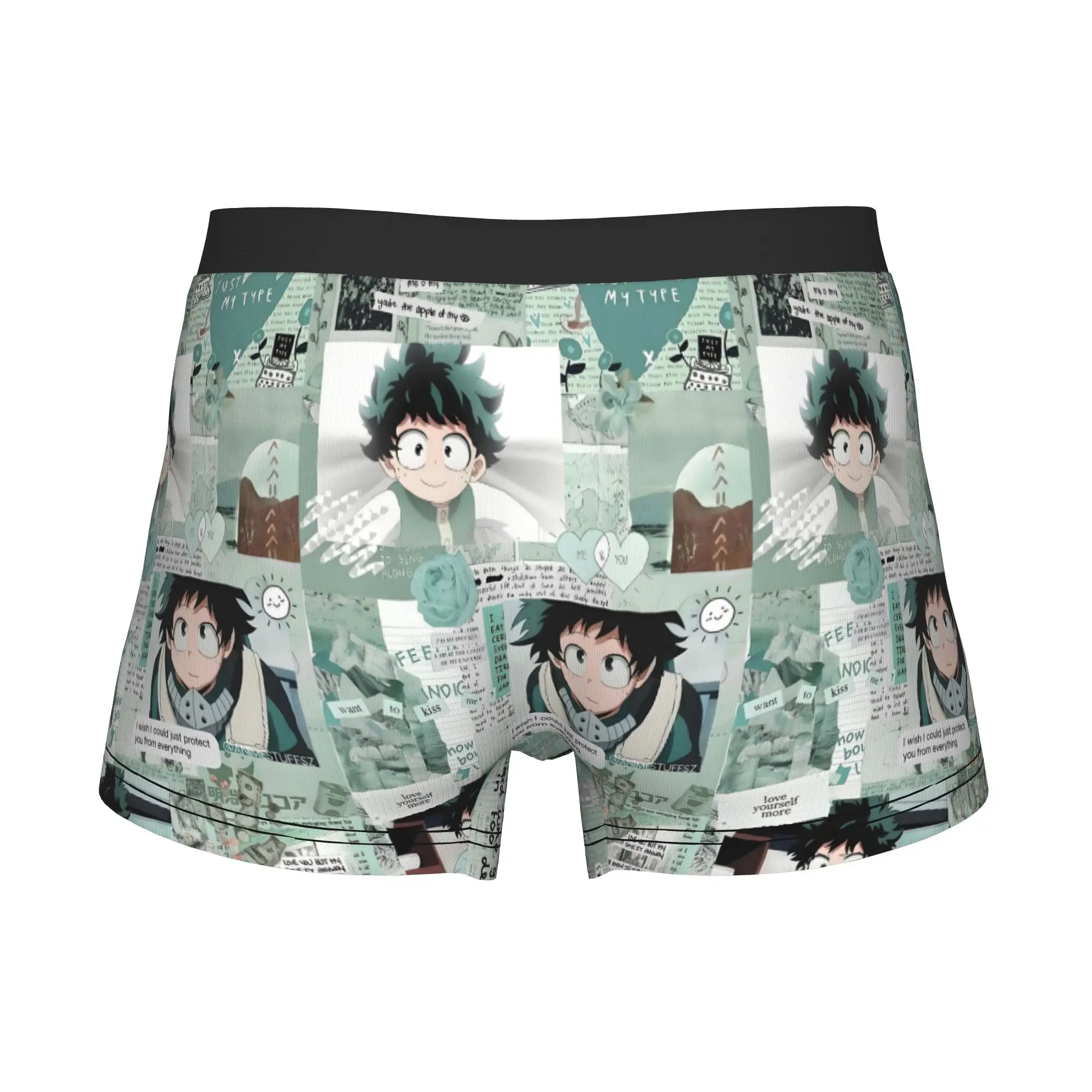 Cool Comic Izuku Midoriya Boxers Shorts Panties Male Underpants Stretch My Hero Academia Briefs Underwear
