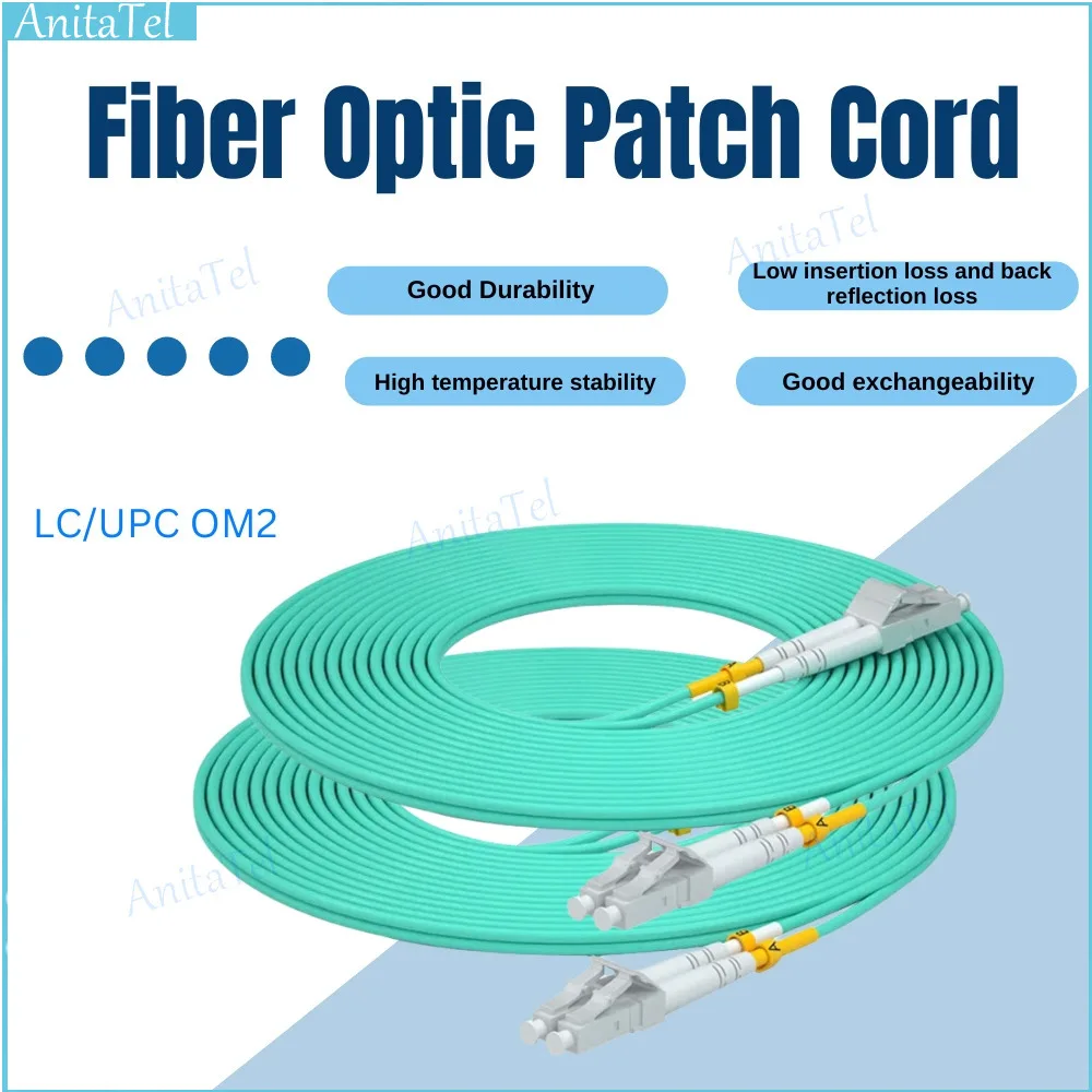 

LC-LC Fiber 10G OM3 UPC Multimode Duplex Optic Patch Cord Max Transmission Distance 300M 2.0 Or 3.0Mm