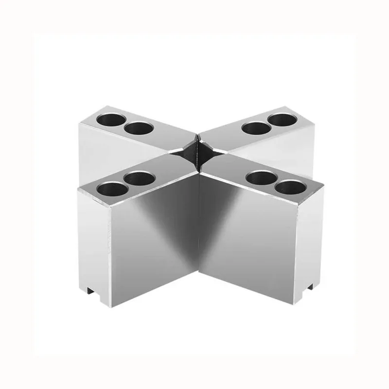 Hydraulic chuck, four-jaw heightened soft jaw 6/8/10 inch, thickened jaw foot chuck accessories