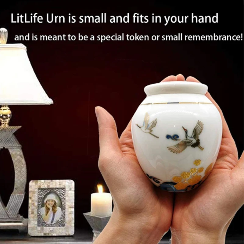 Mini Pot d'urne de crémation en céramique, Pot scellé, conteneur commémoratif, souvenir d'urne pour animaux de compagnie, cercueil funéraire pour chien, chat, oiseau, colombaire