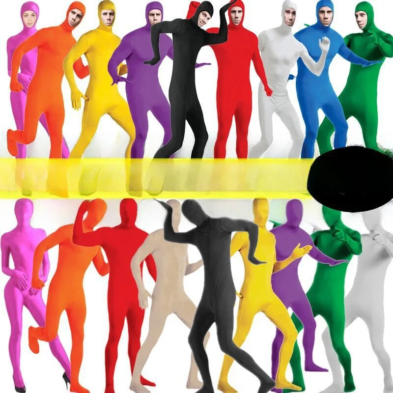 loween Ninja Performance Costume Abito invisibile Bla Abbigliamento Vestibilità attillata per uomini e donne Vestito per spettacoli teatrali