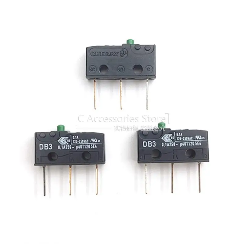 1PCS 3Pin Pin 0.1A 250V Small Current Micro Switch Stroke Limit Reset Button DB3