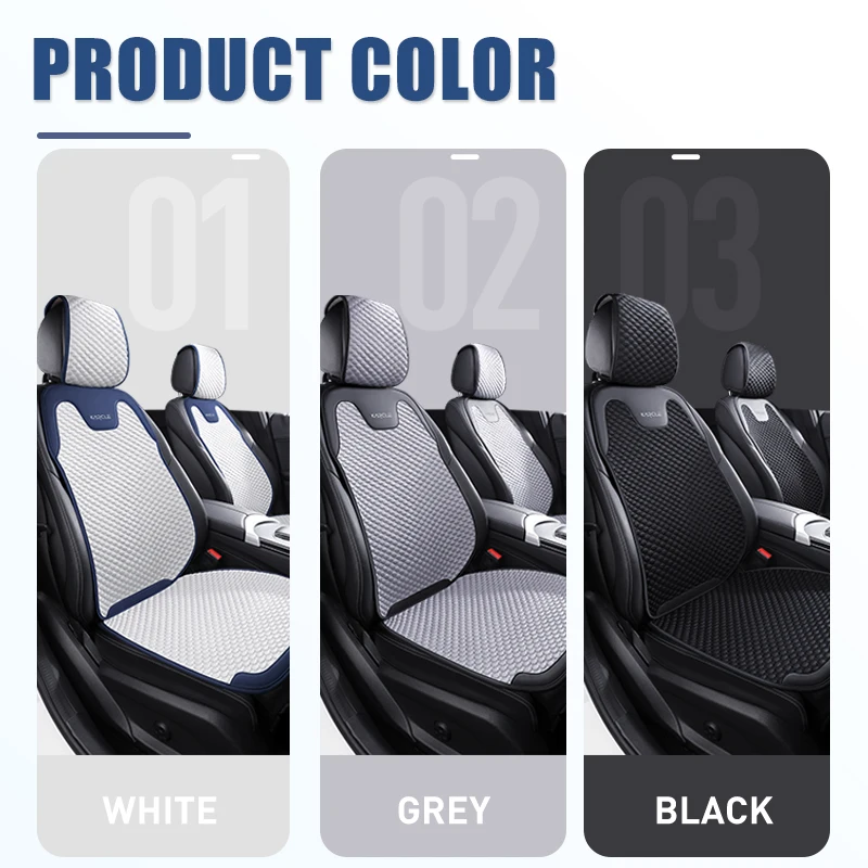 Universal Ice Silk Car Seat Cover Front Rear Car Cushion Comfortable Breathable Auto Protect Mat Cool Summer Interior Accessory